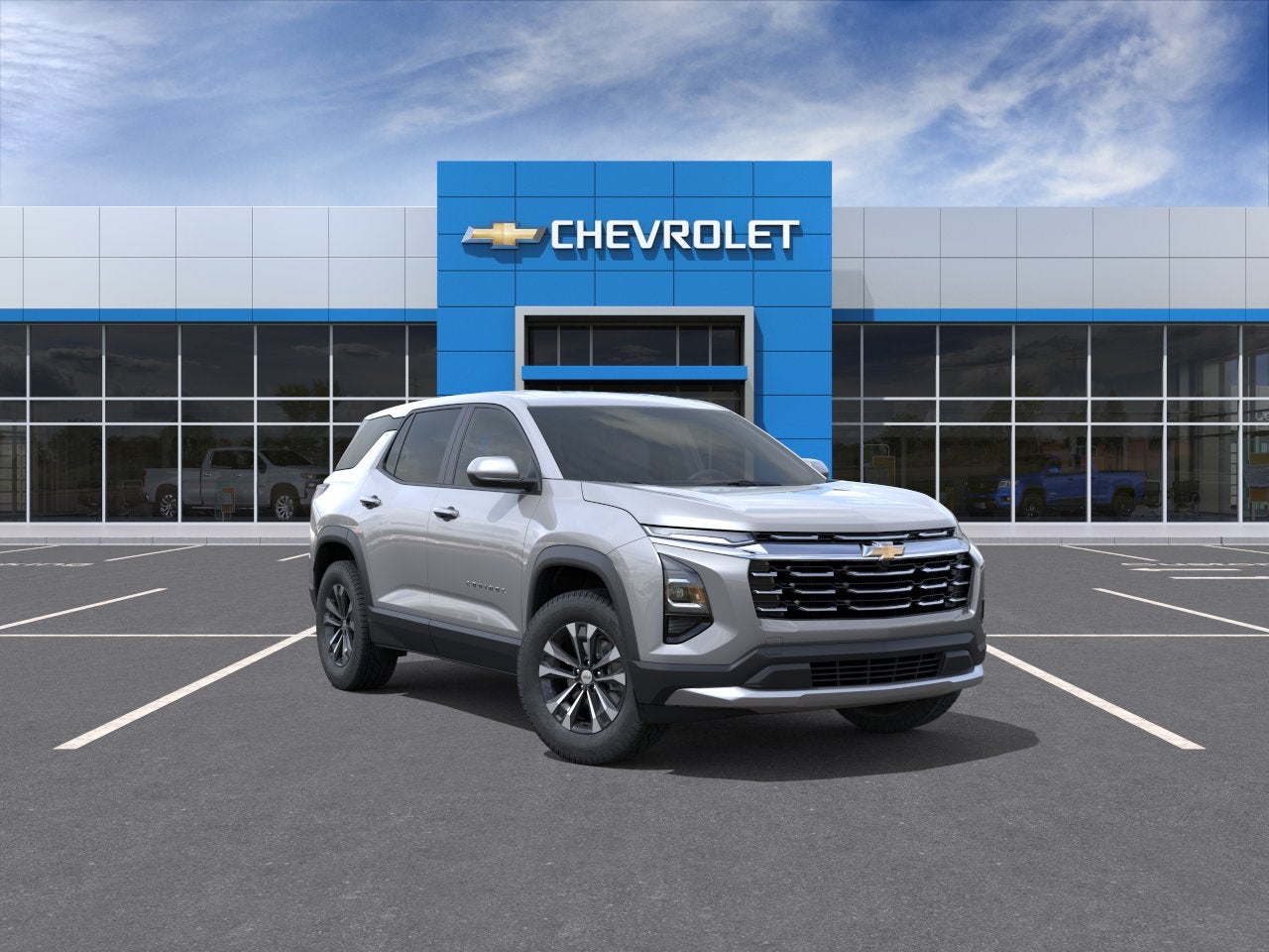 2027 Chevrolet Equinox FWD LT in Sterling Gray Metallic — front three-quarter view