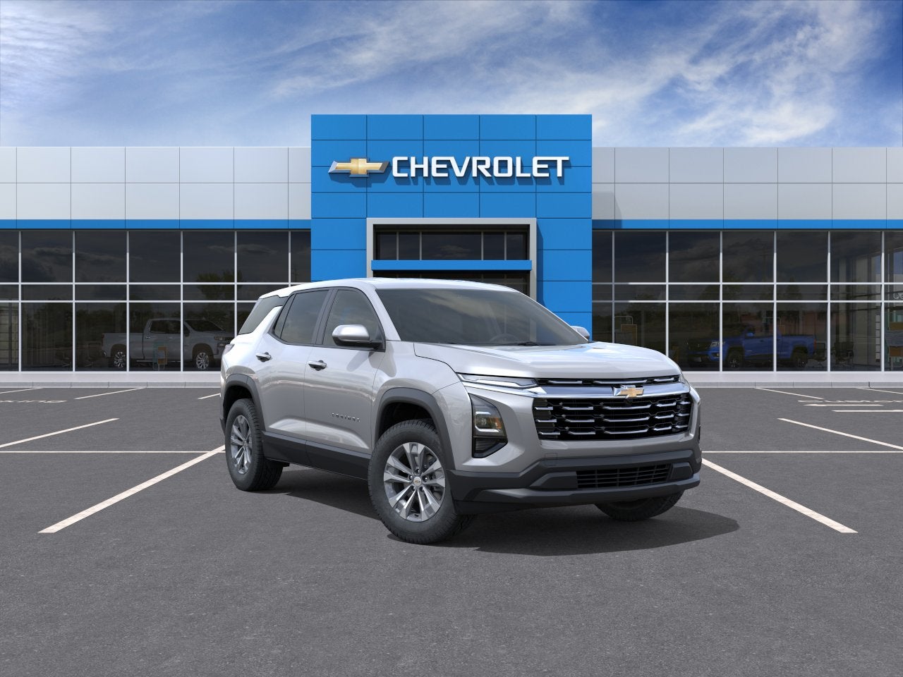 2026 Chevrolet Equinox LT in Sterling Gray Metallic — front three-quarter view