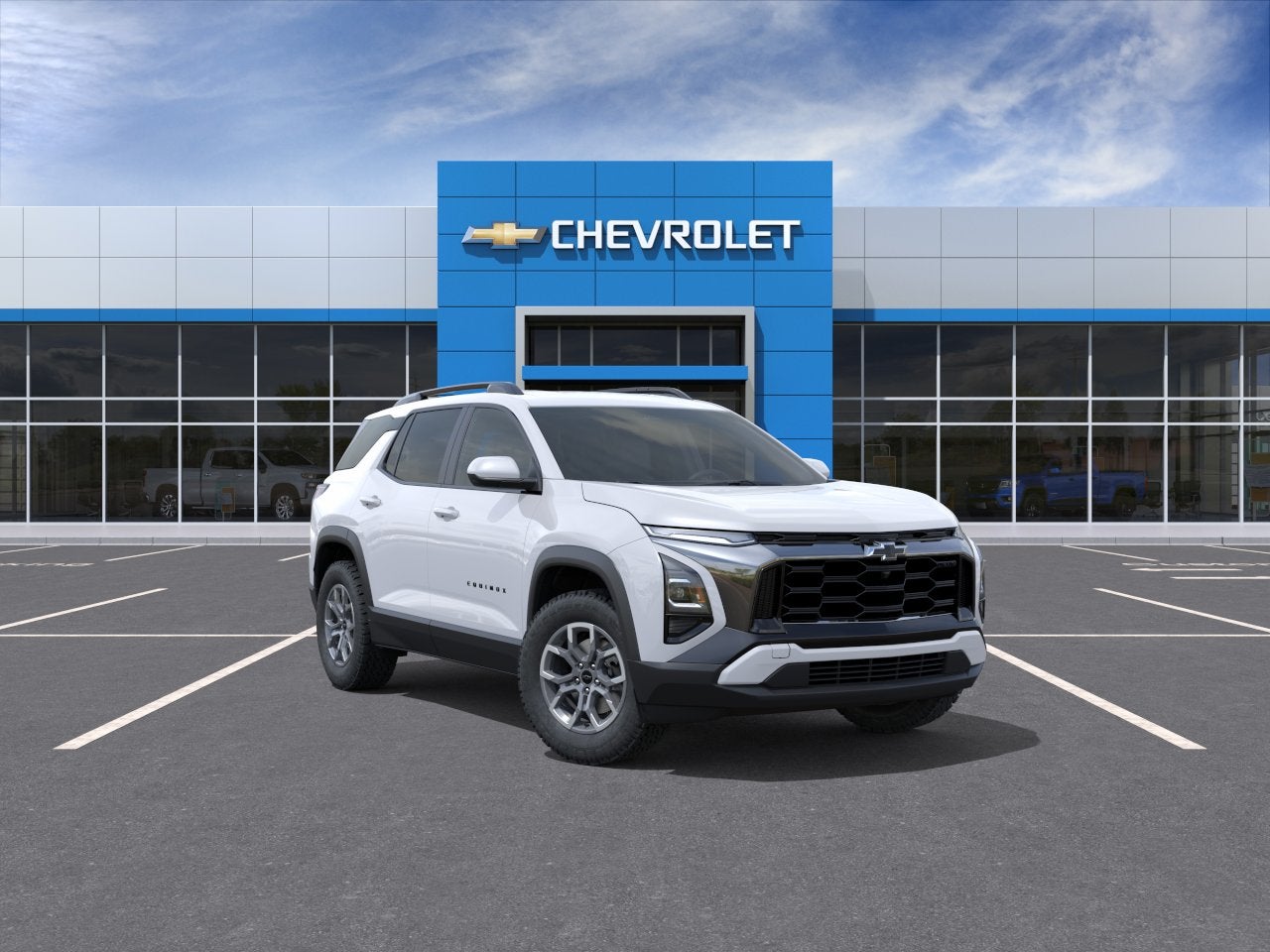 2026 Chevrolet Equinox ACTIV in Polar White Tricoat — front three-quarter view