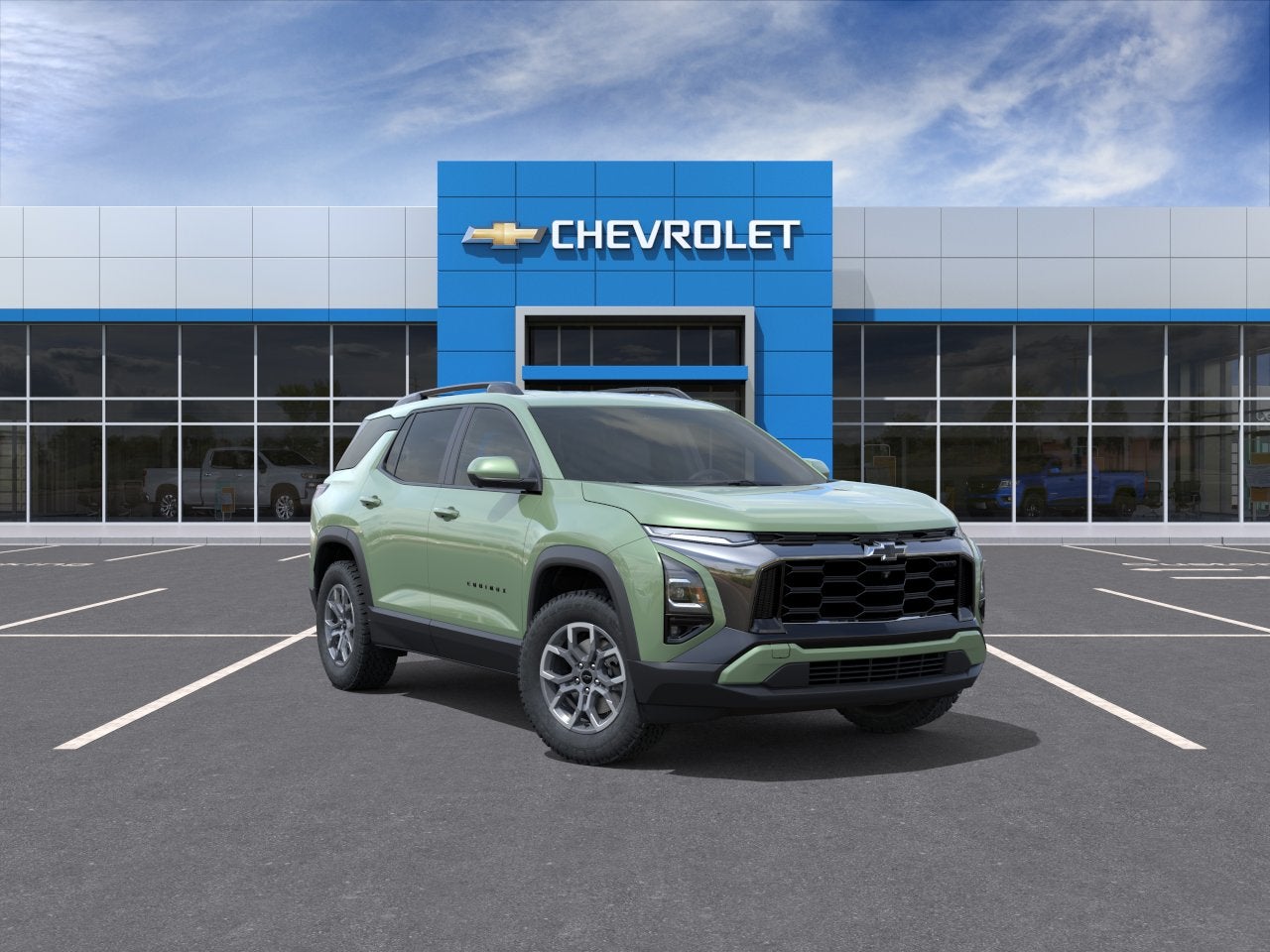 2026 Chevrolet Equinox ACTIV in Cacti Green — front three-quarter view